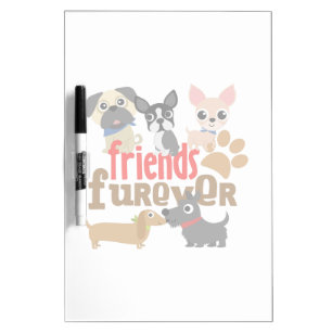 Friends Furever Dogs Puppies Dry Erase Board