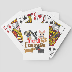 Friends Furever Dogs Puppies Poker Cards