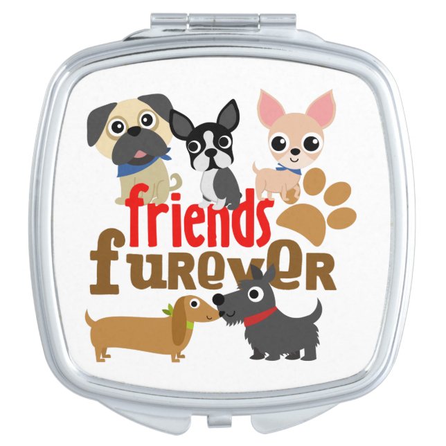 Friends Furever Dogs Puppies Vanity Mirror (Front)