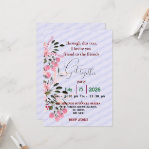 Friends get together  invitation
