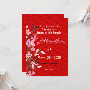 Friends get together  invitation