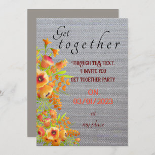 Friends get together invitation