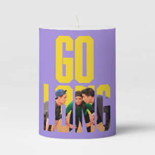 FRIENDS™   Go Long Quote Pillar Candle