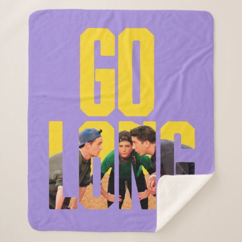 FRIENDS  Go Long Quote Sherpa Blanket