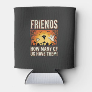 Friends Halloween Ghost Graveyard Design_1 Can Cooler