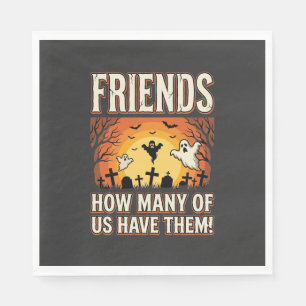 Friends Halloween Ghost Graveyard Design_1 Napkins
