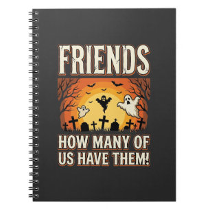 Friends Halloween Ghost Graveyard Design_1 Notebook