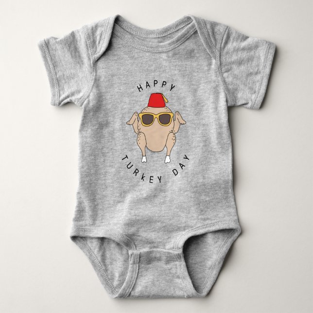 FRIENDS™ | Happy Turkey Day Baby Bodysuit (Front)
