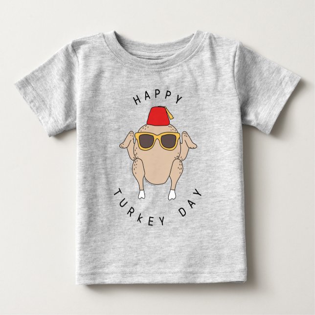 FRIENDS™ | Happy Turkey Day Baby T-Shirt (Front)