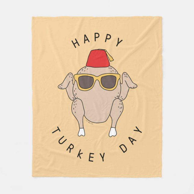 FRIENDS™ | Happy Turkey Day Fleece Blanket (Front)