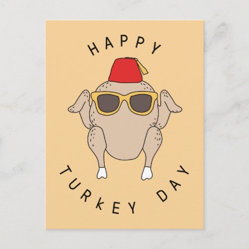 FRIENDS  Happy Turkey Day Holiday Postcard