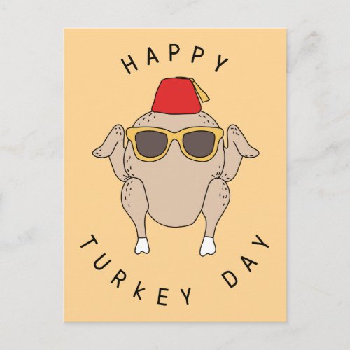 FRIENDS  Happy Turkey Day Invitation Postcard