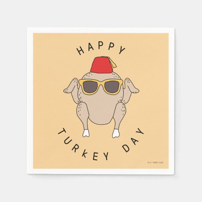 FRIENDS™ | Happy Turkey Day Napkins (Front)