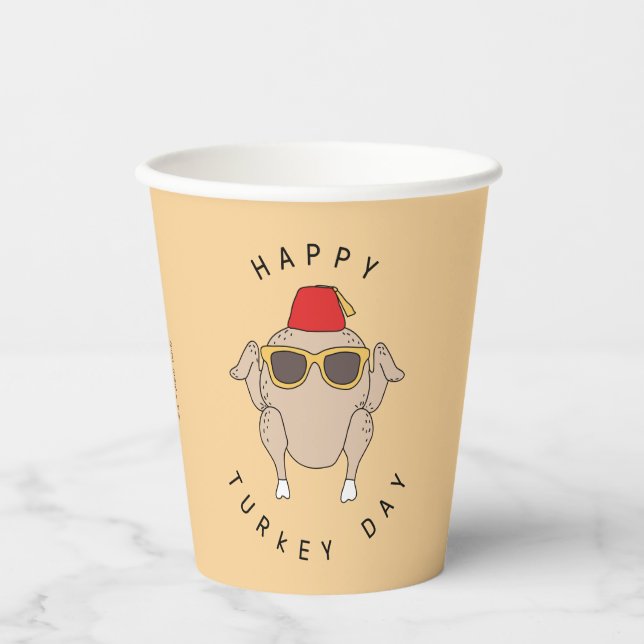 FRIENDS™ | Happy Turkey Day Paper Cups (Front)
