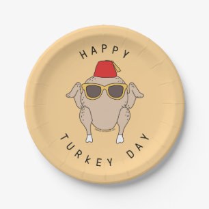 FRIENDS™ Happy Turkey Day Paper Plates