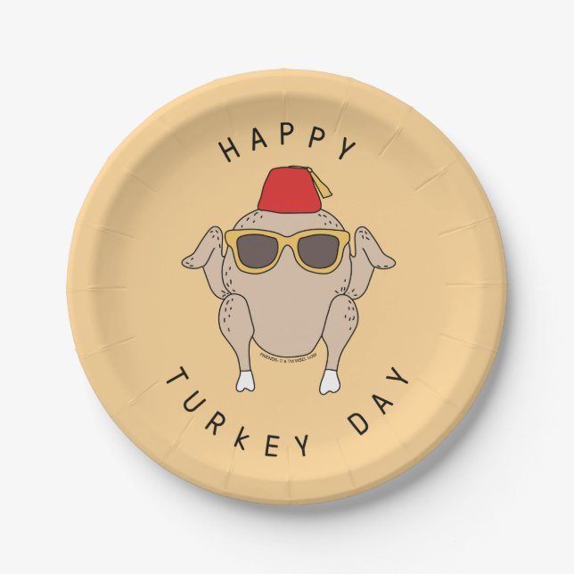 FRIENDS™ | Happy Turkey Day Paper Plates (Front)