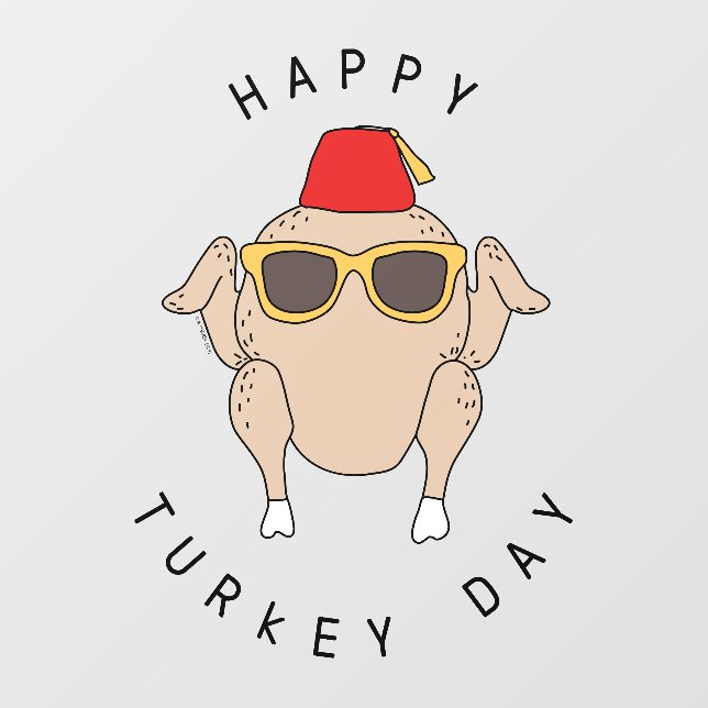 FRIENDS™ | Happy Turkey Day Wall Decal (Front)