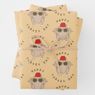 FRIENDS™   Happy Turkey Day Wrapping Paper Sheets