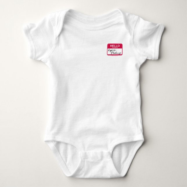FRIENDS™ | Hello My Name is Regina Phalange Baby Bodysuit (Front)