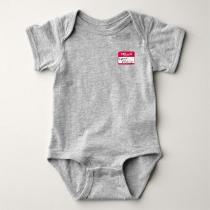 FRIENDS™   Hello My Name is Regina Phalange Baby Bodysuit
