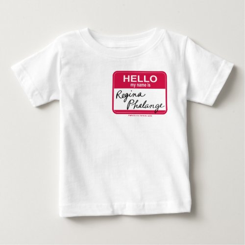 FRIENDS  Hello My Name is Regina Phalange Baby T_Shirt