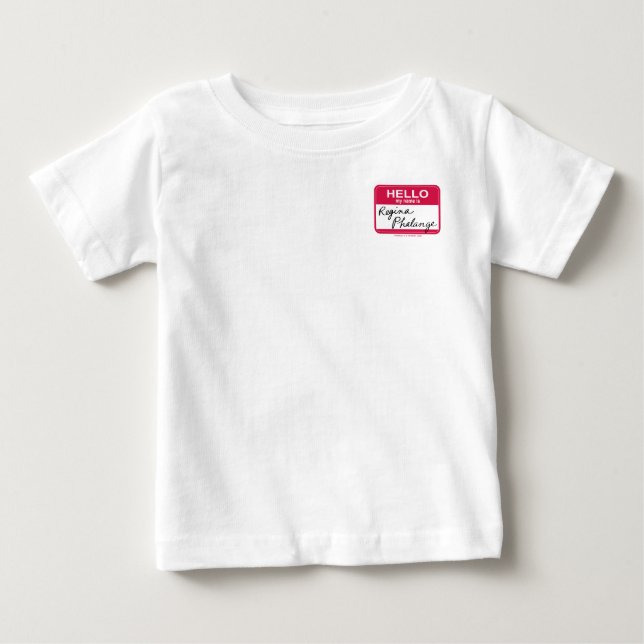 FRIENDS™ | Hello My Name is Regina Phalange Baby T-Shirt (Front)
