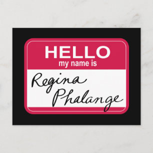 FRIENDS™ Hello My Name is Regina Phalange Invitation Postcard
