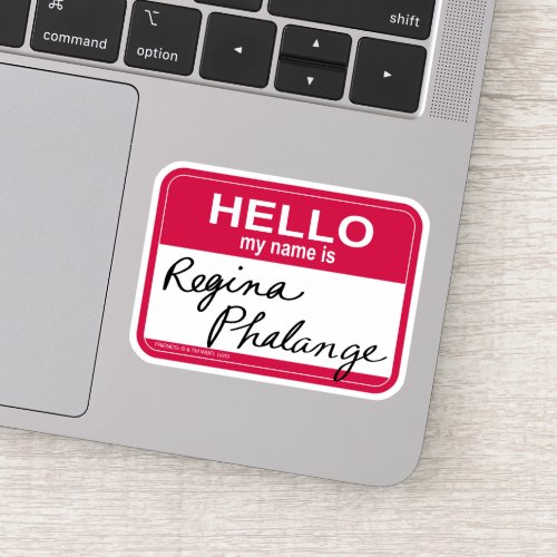 FRIENDS  Hello My Name is Regina Phalange Sticker
