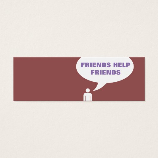 friends help friends comic bubble referral (Front)