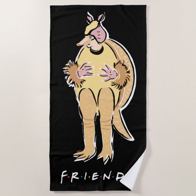 FRIENDS™ | Holiday Armadillo Beach Towel (Front)
