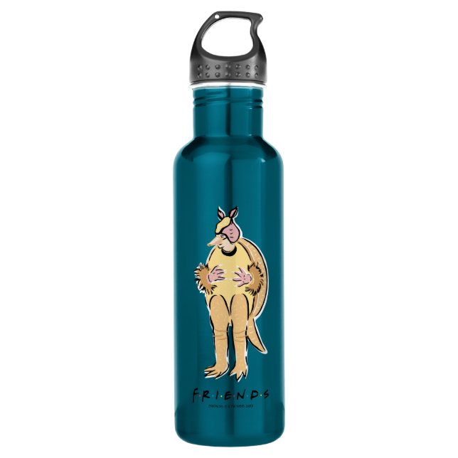 FRIENDS™ | Holiday Armadillo Stainless Steel Water Bottle (Front)