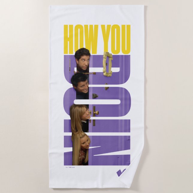FRIENDS™ | How You Doin' Beach Towel (Front)