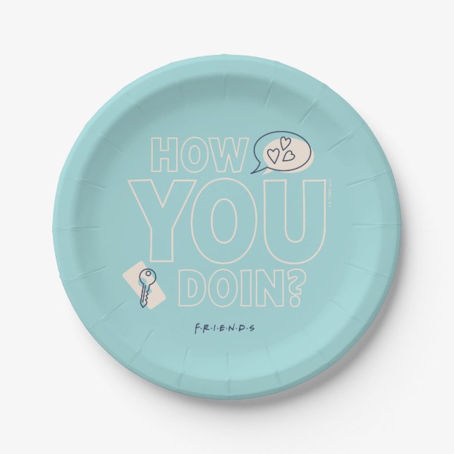FRIENDS™ | How You Doin? Paper Plates (Front)