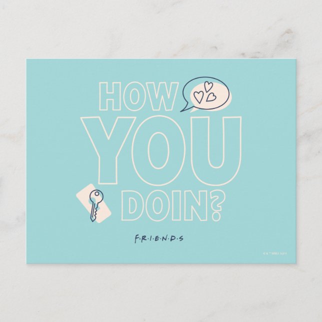 FRIENDS™ | How You Doin? Postcard (Front)