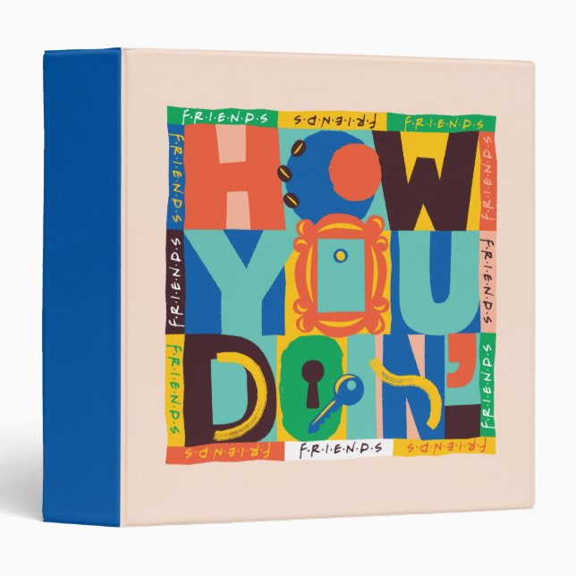 FRIENDS™ | How You Doin' - Vibrant Graphic 3 Ring Binder (Front/Spine)