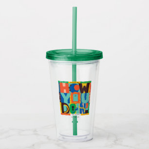 FRIENDS™ How You Doin' - Vibrant Graphic Acrylic Tumbler