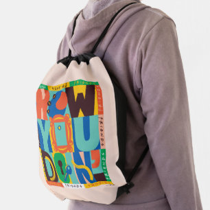 FRIENDS™ How You Doin' - Vibrant Graphic Drawstring Bag