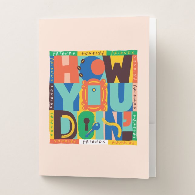 FRIENDS™ | How You Doin' - Vibrant Graphic Pocket Folder (Front)