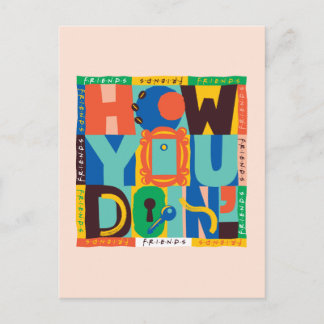 FRIENDS™ | How You Doin' - Vibrant Graphic Postcard