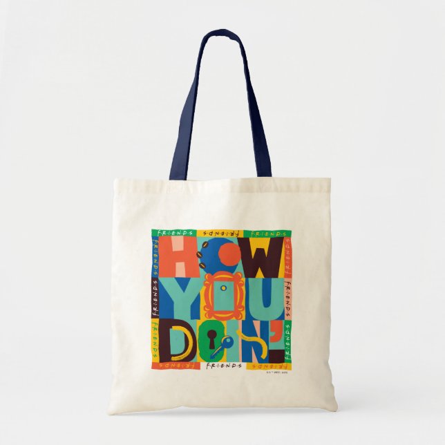 FRIENDS™ | How You Doin' - Vibrant Graphic Tote Bag (Front)