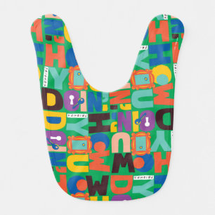 FRIENDS™ How You Doin' Vibrant Pattern Baby Bib