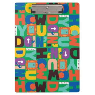 FRIENDS™ How You Doin' Vibrant Pattern Clipboard