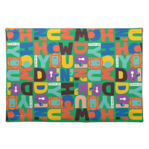 FRIENDS™ How You Doin' Vibrant Pattern Cloth Placemat