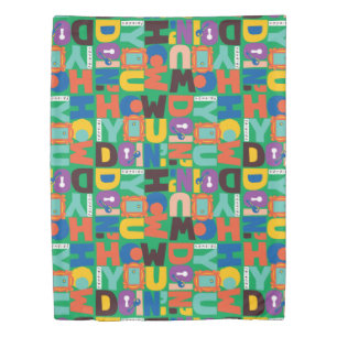 FRIENDS™ How You Doin' Vibrant Pattern Duvet Cover