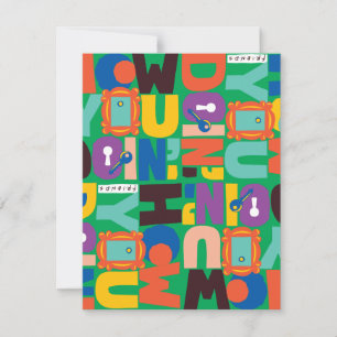 FRIENDS™ How You Doin' Vibrant Pattern Note Card
