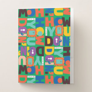 FRIENDS™   How You Doin' Vibrant Pattern Pocket Folder
