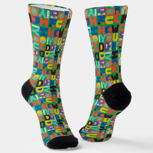 FRIENDS™ How You Doin' Vibrant Pattern Socks