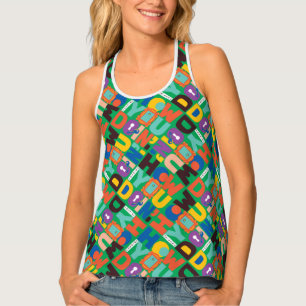 FRIENDS™ How You Doin' Vibrant Pattern Tank Top