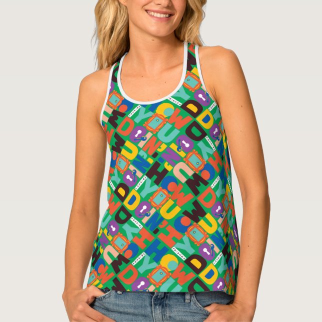 FRIENDS™ | How You Doin' Vibrant Pattern Tank Top (Front)