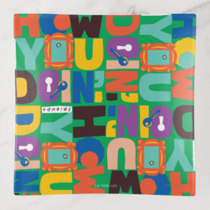 FRIENDS™   How You Doin' Vibrant Pattern Trinket Tray
